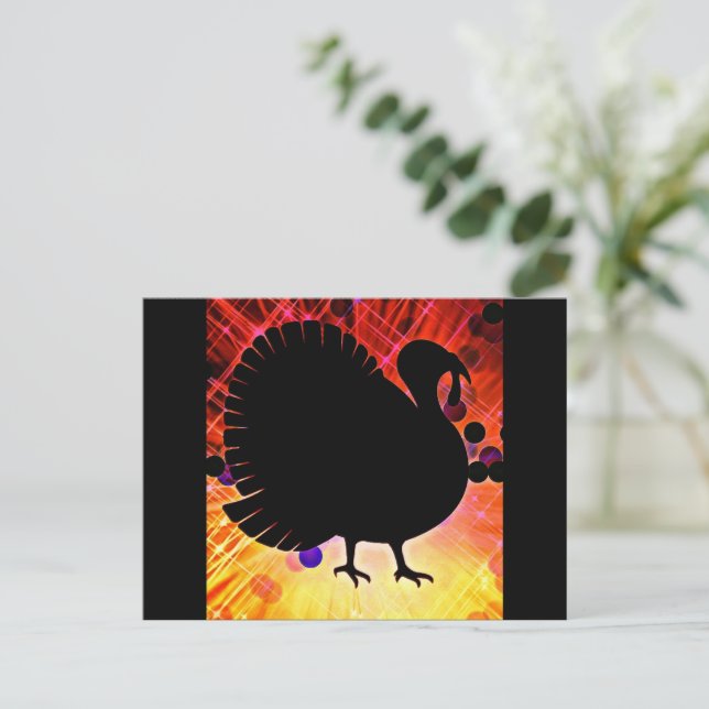 Funky Turkey Postcard (Standing Front)