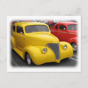 Funky Vintage Car Postcard! Postcard