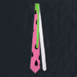 Funky Watermelon Neon Green Paint Drips Tie<br><div class="desc">This fun and funky watermelon pattern with neon green paint drips is the perfect gift for the summer season. It's silly and funny print is great for any stylish and trendy hipster. So enjoy this cool and unique print for the season!</div>