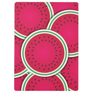 Funky watermelon slices clipboard