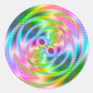 Funky Web Classic Round Sticker