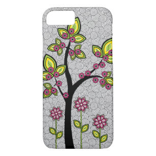 Funky Whimsical Artsy Modern Vector iPhone 8/7 Case