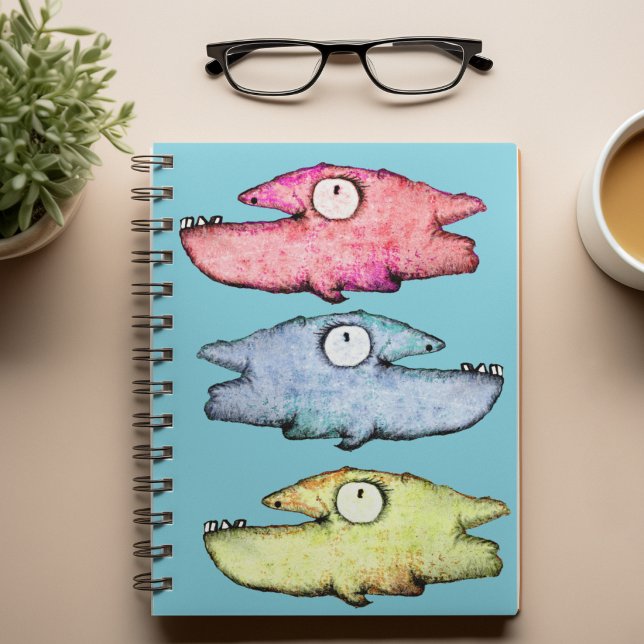 Funky Whimsical fish Notebook (Creator Uploaded)