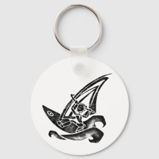 Funky Windsurfer Key Ring