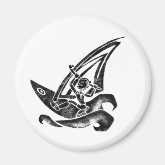 Funky Windsurfer Magnet