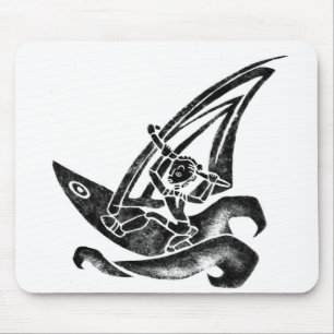 Funky Windsurfer Mouse Mat