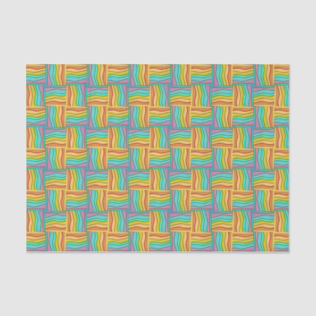 Funky Woven Coloured Tissue Paper (Front)