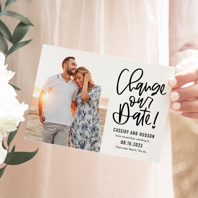 Funky Writing Editable Colour Change The Date Card (Creator Uploaded)