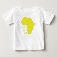 Funky Yellow Africa Map