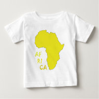 Funky Yellow Africa Map