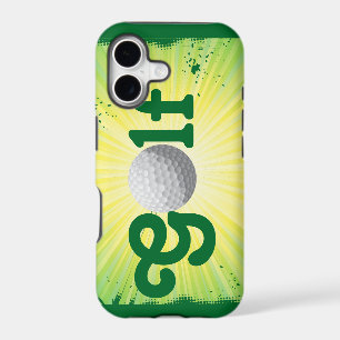 Funky Yellow Green Golf Ball iPhone 5 Case