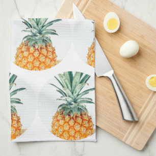 Funky Yummy Pineapple Pineapples  Tea Towel