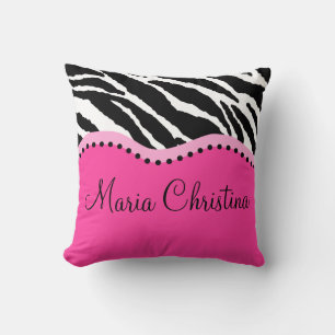 Funky Zebra Personalised Pillows