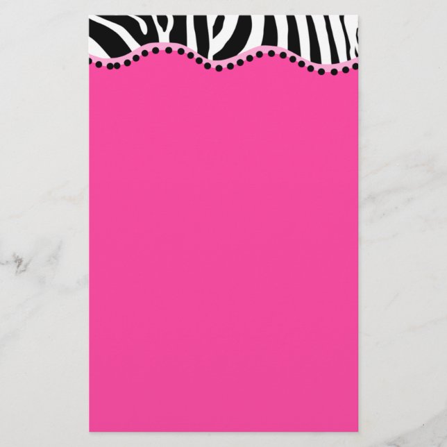 Funky Zebra Stationery (Front)