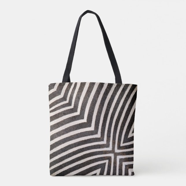 Funky Zebra Stripe Tote (Back)