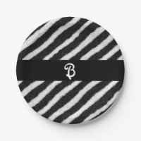 Funky Zebra Stripes Black & White Birthday