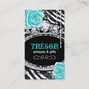 Funky Zebra Stripes Business Cards