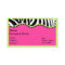 Funky Zebra With Neon Green Boarder