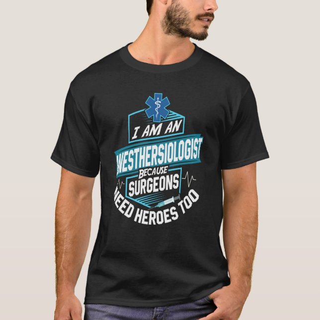 Funn Anesthesiologist Anesthesia Nurse Anesthesia T-Shirt (Front)