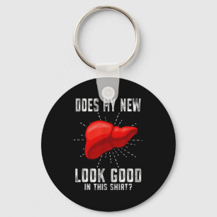 Funn My New Liver Liver Transplant  Key Ring
