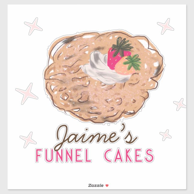 Funnel Cakes Food Truck Baker Business    (Sheet)