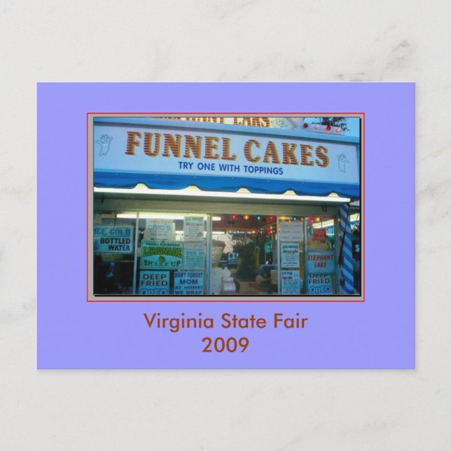 Funnel Cakes Postcard (Front)