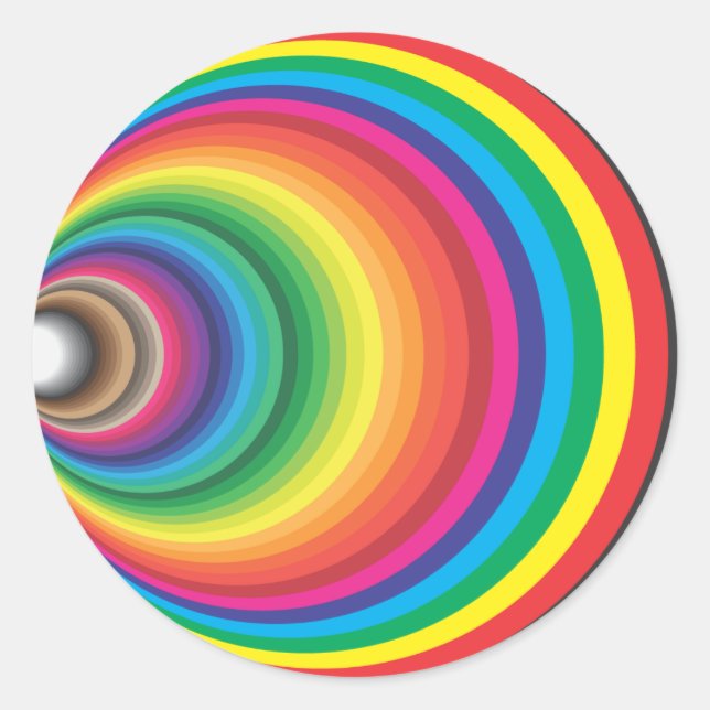 FUNNEL COLOR SWATCH CLASSIC ROUND STICKER (Front)