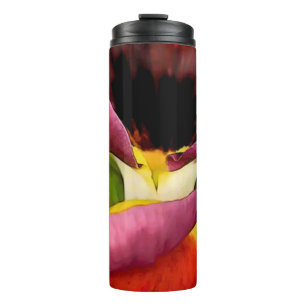 Funneling Pansy Thermal Tumbler