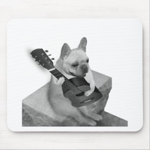 funnfrenchbulldog-guitar-items mouse mat