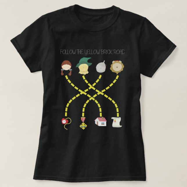 Funniest Wizard Of Oz Gift Music Fans T-Shirt (Design Front)