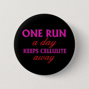 Funning Running Quote - Pin Buttons for Runners