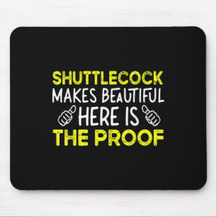 Funnny Badminton Player &amp; Lover - Shuttle Badm Mouse Mat