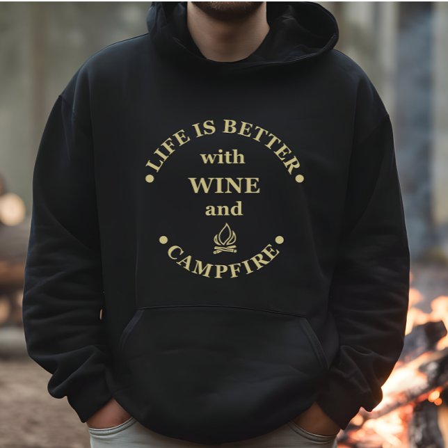 Funnt camping and wine sayings hoodie (Creator Uploaded)