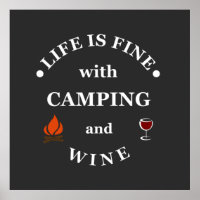 Funnt camping and wine sayings