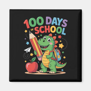 Funny 100 Day Of School Shirt Girls Boys Kid Teach Magnet
