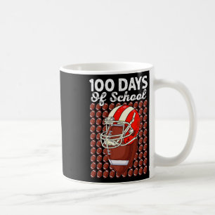 Funny 100 Days Of School Football 100 Days Smarter Coffee Mug