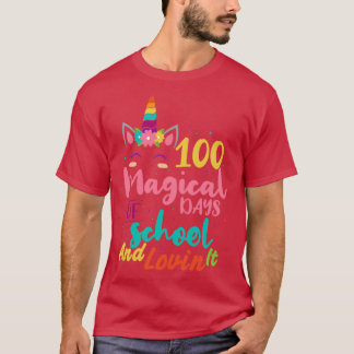 Funny 100 Days Of School Quote 100 Magical Days Of T-Shirt