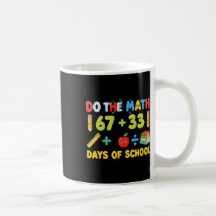 Funny 100 Days School Math Equation Student Teache Coffee Mug