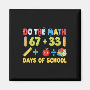 Funny 100 Days School Math Equation Student Teache Magnet