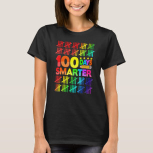 Funny 100 Days Smarter Happy 100th Day Of School S T-Shirt