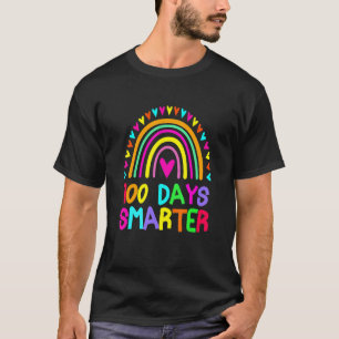 Funny 100 Days Smarter Rainbow Happy 100th Day Of T-Shirt