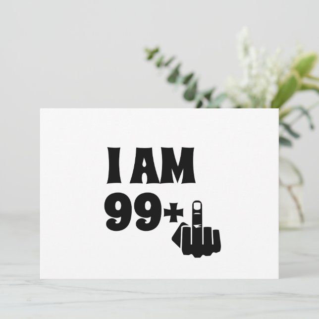 Funny 100th Birthday Gift, 99 Plus one Mug Invitation (Standing Front)