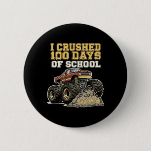 Funny 100th Day Of School For Teacher Or Student _ 6 Cm Round Badge