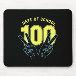 Funny 100th Day Of School For Teacher Or Student _ Mouse Mat