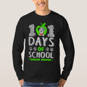 Funny 101 Days Of School Dalmatian Dog 100th Smart T-Shirt