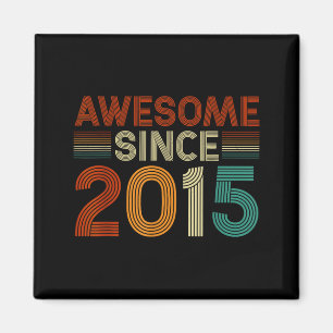 Funny 10 Year Old Awesome Since 2015 Birthday Son  Magnet