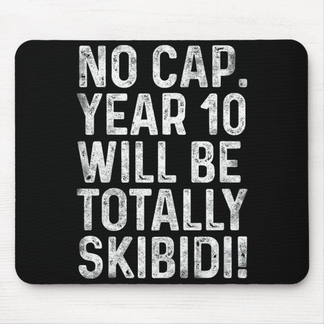 Funny 10 Year Old Bday Boy 10th Birthday Born In 2 Mouse Mat (Front)