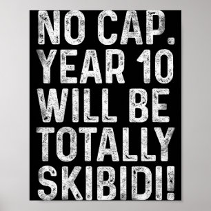 Funny 10 Year Old Bday Boy 10th Birthday Born In 2 Poster