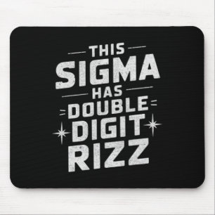 Funny 10 Year Old Birthday Rizz Sigma Brain Rot Bo Mouse Mat