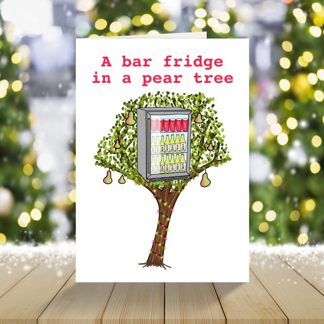 Funny 12 days Christmas partridge in a pear tree Holiday Card (Creator Uploaded)
